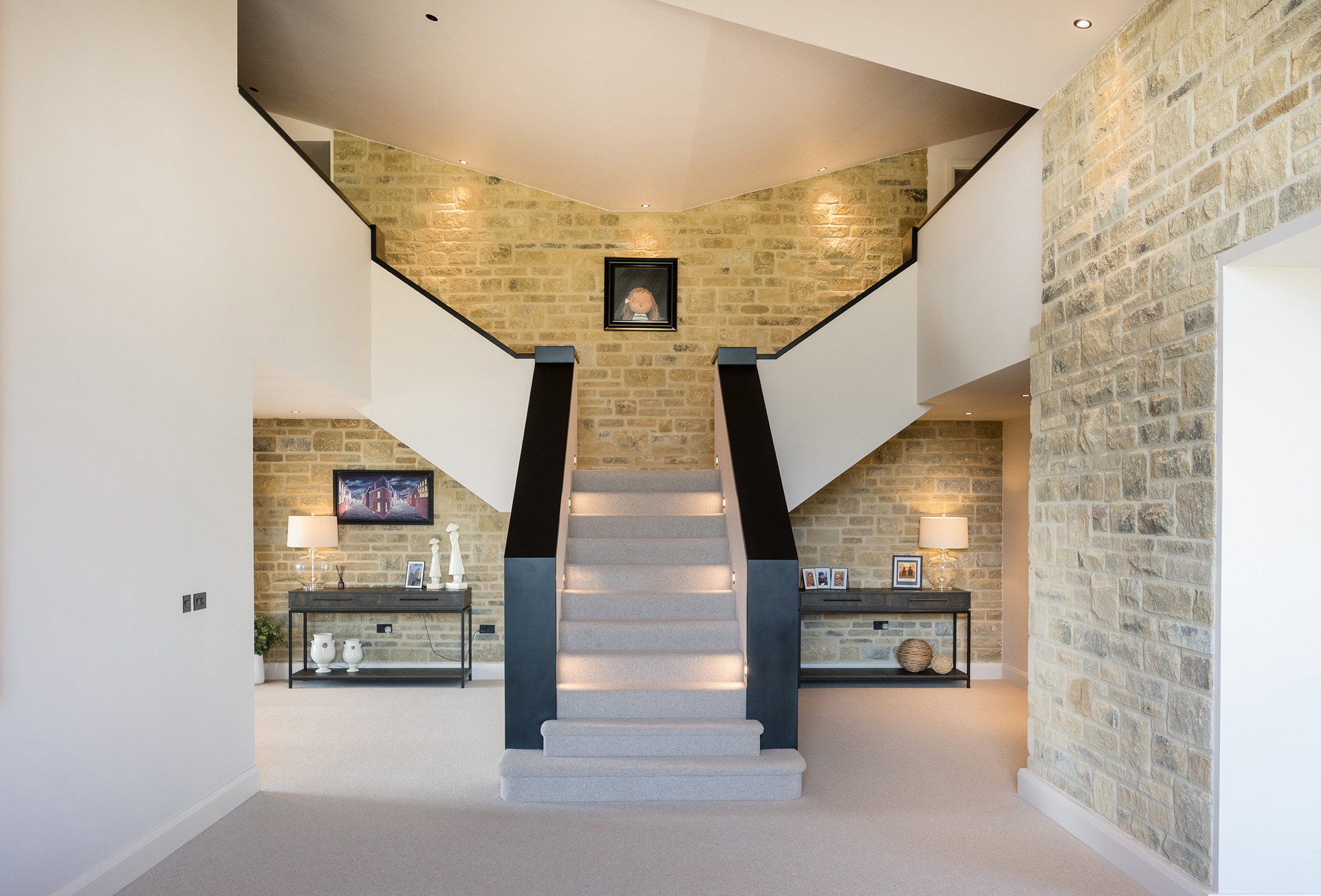 Architectural staircase inside Coniston Barn